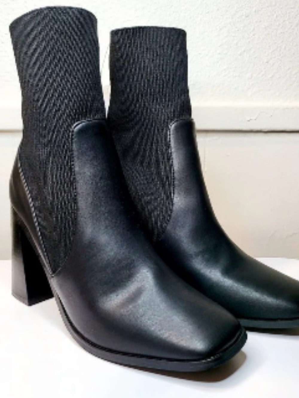Express Women’s Black Block Heel Boots Size 9